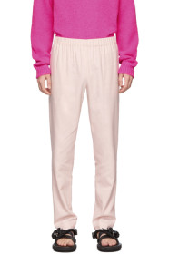 Tibi - SSENSE Exclusive Pink Pull On Trousers