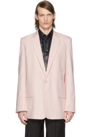 Tibi - SSENSE Exclusive Pink Long Blazer