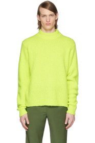 Tibi - SSENSE Exclusive Yellow Alpaca Cozette Sweater