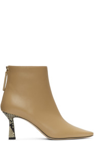 Wandler - Beige Lambskin Lina Boots