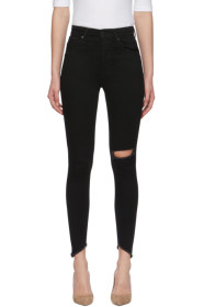 Levi's - Black Mile High Super Skinny Jeans