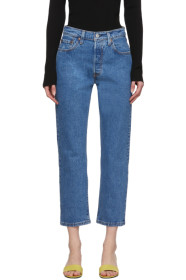 Levi's - Blue 501 Original Cropped Jeans