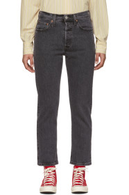 Levi's - Black 501 Original Cropped Jeans