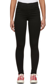Levi's - Black 720 High-Rise Super Skinny Jeans