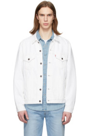 Levi's - 白色 Vintage Fit 卡车司机牛仔夹克