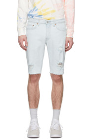 Levi's - Short en denim bleu 511 Slim Cut-Off