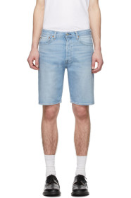 Levi's - Short en denim bleu 501 Hemmed