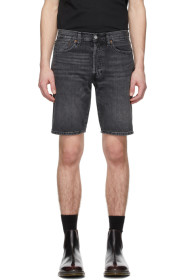 Levi's - Short en denim noir 501 Hemmed