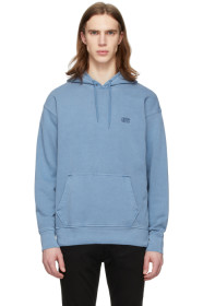 Levi's - 蓝色 Serif Logo Original 套头连帽衫