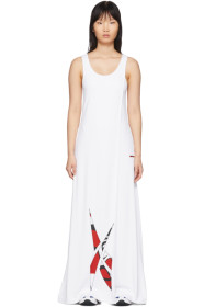 Reebok by Pyer Moss - White Collection 3 Logo Long Dress