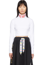 Reebok by Pyer Moss - Collection 3 コレクション ホワイト ロゴ クロップド タートルネック