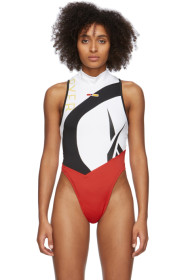 Reebok by Pyer Moss - Collection 3 コレクション ホワイト モック ネック ボディスーツ