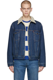Levi's Vintage Clothing - 蓝色 1967 Type III 羊羔绒牛仔夹克