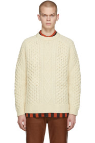 Levi's Vintage Clothing - Off-White Wool Aran Sweater