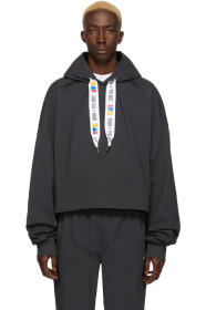 Reebok by Pyer Moss - 灰色 Collection 3 平纹针织连帽衫