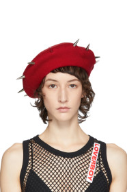 Charles Jeffrey Loverboy - Red Studded Beret