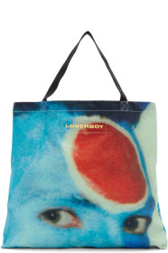 Charles Jeffrey Loverboy - 蓝色 & 红色 Charles Face 托特包