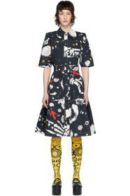 Charles Jeffrey Loverboy - 海军蓝 Asteroids 褶裥连衣裙
