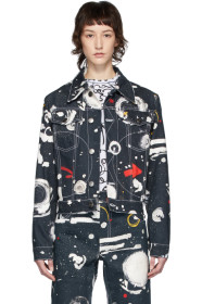 Charles Jeffrey Loverboy - 海军蓝 Asteroids 牛仔夹克