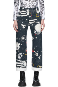 Charles Jeffrey Loverboy - 海军蓝 Asteroids 牛仔裤