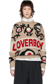 Charles Jeffrey Loverboy - 驼色 Logo Gender Symbols 毛衣