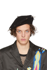 Charles Jeffrey Loverboy - Black Studded Beret