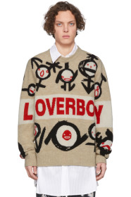 Charles Jeffrey Loverboy - Tan Gender Symbols Logo Sweater