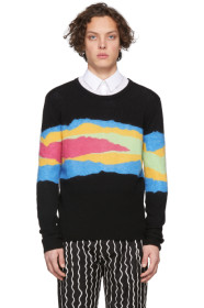 Charles Jeffrey Loverboy - Black Shreddies Sweater