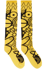 Charles Jeffrey Loverboy - Yellow & Black Gender Identity Socks