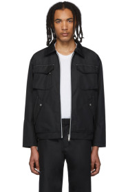 Affix - SSENSE Exclusive Black Technical Bomber Jacket