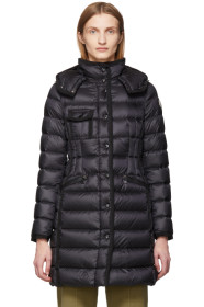 Moncler - 黑色 Hermine 羽绒大衣