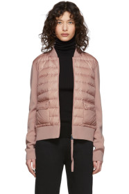 Moncler - Pink Down Knit Combo Jacket