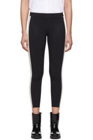 Moncler - Black & White Side Stripe Leggings