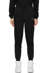 Carhartt Work In Progress - Black Script Embroidery Lounge Pants