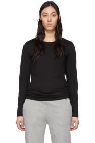 Moncler - Black Logo Patch Long Sleeve T-Shirt