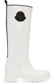 Moncler - White Rubber Ginger Tall Boots