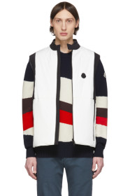 Moncler - White & Black Down Chabod Vest