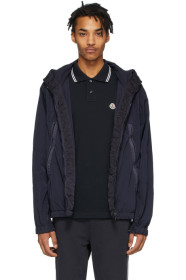 Moncler - Coupe-vent en nylon noir