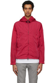Moncler - Blouson à capuche rouge