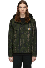 Carhartt Work In Progress - 绿色 Nimbus 迷彩套头夹克