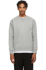 Carhartt Work In Progress - 灰色 Chase 套头衫