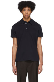 Moncler - Polo en piqué noir
