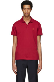 Moncler - Polo à logo rouge