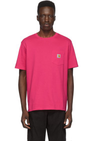 Carhartt Work In Progress - 粉色口袋 T 恤