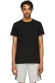 Moncler - T-shirt en jersey noir