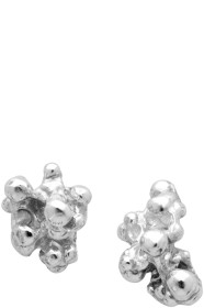 Chin Teo - Boucles d'oreilles argentées Coral Zemi