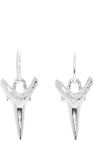 Chin Teo - Boucles d'oreilles argentées Shark Tooth