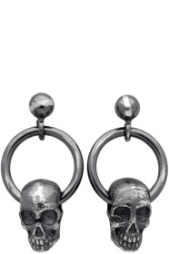 Chin Teo - Boucles d'oreilles argentées Calvaria