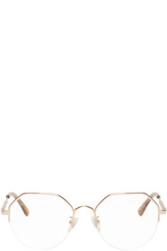 McQ Alexander McQueen - Gold Hexagonal Glasses