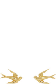 McQ Alexander McQueen - Gold Swallow Stud Earrings